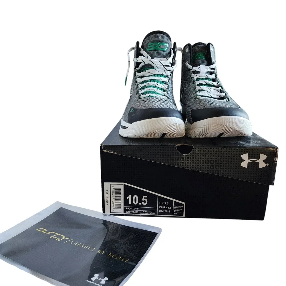 Under Armour Curry 1 Basketball Mens 10.5 White Persian Golf 1258723-100